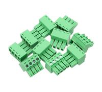 sourcing map 10 connettori a 4 pin per morsettiera a vite, passo 3,81 mm, connettori per circuiti stampati per elettrodomestici, progetti industriali