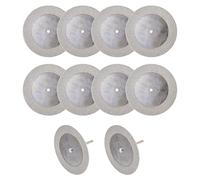 sourcing map - 10 dischi da taglio diamantati da 60 mm, con 2 mandrini per utensili rotanti