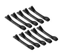 sourcing map 10 forcine per capelli a forma di bambola, 11 mm, colore nero, mini fermagli per capelli in metallo, forcine per bambole, accessori per capelli fai da te
