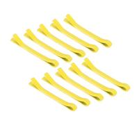 sourcing map 10 forcine per capelli a forma di bambola, 15 mm, colore giallo chiaro, mini fermagli per capelli in metallo, forcine per bambole, accessori per capelli fai da te