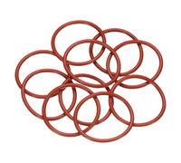 sourcing map 10 guarnizioni in silicone con diametro esterno di 27 mm, diametro interno di 23 mm e larghezza di 2 mm, guarnizione metrica per impianti idraulici VMQ, rondella per idropulitrici e