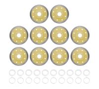 sourcing map 10 lame diamantate da 10,2 cm di diametro, 2,2 cm, per pergolato circolare, con anello adattatore da 3 mm di spessore, per muratura, piastrelle, marmo, ceramica, cemento, cemento, colore