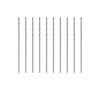 sourcing map 10 micro punte da 0,75 mm HSS (acciaio ad alta velocità) W6542, completamente rettificate, lunghezza 30 mm, per acciaio dolce, rame, alluminio
