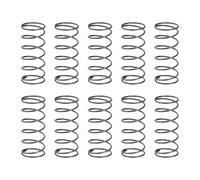 sourcing map 10 molle a compressione, diametro esterno 13 mm, dimensione del filo 0,8 mm, lunghezza libera 30 mm, molle a compressione meccaniche estese per riparazioni in negozio e casa, tonalità