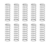 sourcing map 10 molle a compressione, diametro esterno 14 mm, dimensione del filo 0,8 mm, lunghezza libera 45 mm, molla in acciaio a molla estesa molle di compressione meccaniche per riparazioni in