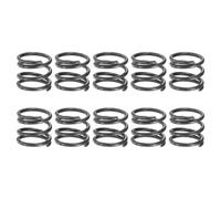 sourcing map 10 molle a compressione, diametro esterno 17 mm, dimensione del filo 1,8 mm, lunghezza libera 15 mm, molle a compressione meccaniche estese per riparazioni in negozio e casa, tonalità