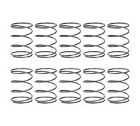sourcing map 10 molle a compressione, diametro esterno 18 mm, dimensione del filo 1 mm, lunghezza libera 25 mm, molle a compressione meccaniche estese per riparazioni in negozio e casa, tonalità