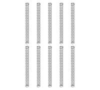 sourcing map 10 molle a compressione, diametro esterno 3 mm, dimensione del filo 0,4 mm, lunghezza libera 40 mm, struttura in acciaio a molla, molle di compressione meccaniche estese per riparazioni