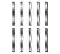 sourcing map 10 molle a compressione, diametro esterno 5 mm, dimensione del filo 0,8 mm, lunghezza libera 40 mm, struttura in acciaio a molla, molle di compressione meccaniche estese per riparazioni