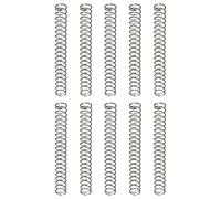 Sourcing map - 10 molle a compressione, diametro esterno 6 mm, spessore del filo 0,6 mm, lunghezza libera 50 mm, molle meccaniche a compressione estesa in acciaio per riparazioni domestiche e di