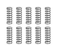 sourcing map 10 molle a compressione, diametro esterno 7 mm, dimensione del filo 0,8 mm, lunghezza libera 20 mm, molla in acciaio a molla estesa molle di compressione meccaniche per riparazioni in