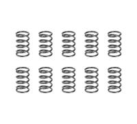 sourcing map 10 molle a compressione, diametro esterno 7 mm, dimensione del filo 0,8 mm, lunghezza libera 10 mm, molla in acciaio a molla estesa molle di compressione meccaniche per riparazioni in