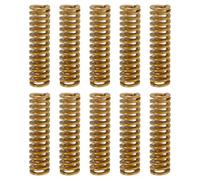 sourcing map 10 molle a compressione per stampante 3D, diametro esterno 10 mm, lunghezza 35 mm, stampo a compressione per stampante 3D, colore giallo