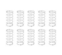 sourcing map 10 molle di compressione, 1 mm di diametro del filo x 20 mm di diametro x 40 mm di lunghezza, molla di estensione in acciaio inossidabile 304, molle a pressione per penne a sfera, per