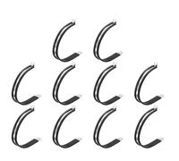 sourcing map 10 morsetti per cavi in acciaio inox da 70 mm con cuscinetti in gomma, clip per cinghia per cavi per auto, industriali, marine, installazione domestica