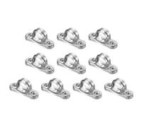 sourcing map 10 morsetti per staffa per tubi, M4 x 20 mm, in acciaio al carbonio zincato, per codici a parete, clip per fissaggio a parete