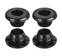 sourcing map 10 occhielli in gomma con diametro di montaggio di 10 mm, per fori in gomma da 8 mm di diametro interno, per cavi di protezione firewall, colore nero