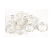 sourcing map 10 Pc trasparente silicone bianco impermeabile interruttore bilanciere proteggere Copertura Cappucci rotondi