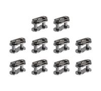 sourcing map 10 pezzi # 420 Chain Master Connect Link passo 16,6 mm, in acciaio al carbonio, collegamento principale di ricambio per bici e go-kart