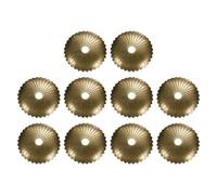 sourcing map 10 piastre posteriori per pomelli per armadietti, 3,8 cm, radiali in ottone, guarnizioni decorative classiche per mobili, cassetti, armadi, porte, hardware (colore bronzo)