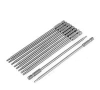 sourcing map - 10 punte per cacciavite esagonali, 1/4", esagonali, 150 mm, lunghezza: 2,5 mm