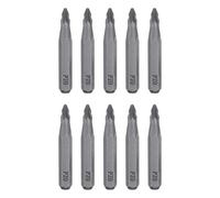 sourcing map 10 punte per cacciavite PZ0 da 5/32 "con gambo esagonale da 28 mm di lunghezza S2 in acciaio magnetico Phillips con intaglio esagonale per cacciaviti manuali elettrici Riparazione di