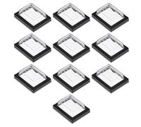 sourcing map 10 pz Impermeabile Caso Interruttore Copre Tappi Protezioni Trasparente Nero Rettangolo Splash per Barca Rocker Interruttore