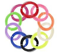 sourcing map 10 ricariche di filamento per stampante 3D in ABS per penna 3D, ogni colore da 2,5 m per un totale di 1,75 mm, per la maggior parte delle penne da stampa 3D