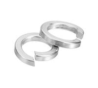 sourcing map 10 rondelle di bloccaggio a molla, M16 Split Lock Rondelle assortite in acciaio inossidabile 304 per viti, bulloni e dadi, argento