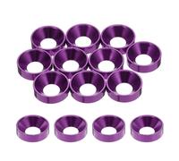 sourcing map 10 rondelle M8, in lega di alluminio da 18 mm, per RC, viola