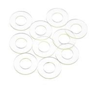 sourcing map 10 rondelle piatte in poliuretano, diametro esterno 28 mm, diametro interno 14 mm, spessore 2 mm, flangia rotonda in poliuretano, guarnizione distanziatrice per tubi di elettrodomestici