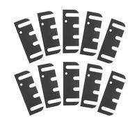 sourcing map 10 spessori per cerniere della porta, distanziatori regolabili in plastica da 10,2 cm, simmetria a 4 slot con foro di posizione per allineamento della porta interna, riempimento, perdite