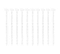 sourcing map 10 strisce di merchandising da appendere, in plastica, pieghevoli, con etichetta per esposizione al dettaglio, casa, negozio, snack, borse, organizer, trasparente