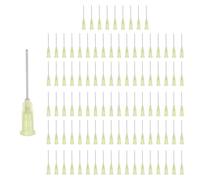 sourcing map 100 aghi erogatori a punta smussata, in acciaio inox calibro 19, con Luer Lock 4,2 cm, erogatore smussato per misurare, ricaricare inchiostri, crema