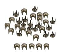 sourcing map 100 borchie rotonde da 4 mm marroni a cupola in metallo con artiglio a chiodo rivetti borchie borchie punzone punk rock fai da te per artigianato in pelle vestiti cintura borsa scarpe