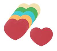 sourcing map 100 cartoncini a forma di cuore, 9,4 x 8,1 cm, per San Valentino, progetti artistici, decorazioni per la casa, bacheca multicolore