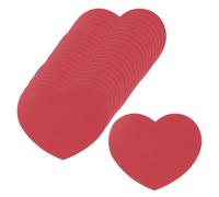 sourcing map 100 cartoncini di carta a forma di cuore da 6,3 x 7,6 cm, per San Valentino, progetti artistici fai da te, decorazioni per la casa, bacheca rossa