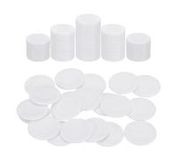sourcing map 100 fiches da poker in plastica, 3,8 cm, mini fiches da bingo, contatori contatori, dischi, marcatori, token di gioco opachi per gioco, gioco matematico, conteggio, bianco, motivo