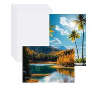 sourcing map 100 fogli di carta fotografica lucida, 8,9 x 12,7 cm, 210 g/m², cartoncino lucido per stampanti a getto d'inchiostro, per realizzare immagini e biglietti di auguri