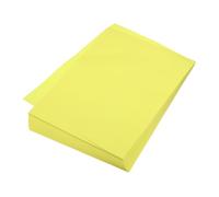 sourcing map 100 fogli di carta per origami su entrambi i lati, colore giallo brillante, 21 x 14 cm, per progetti artistici, principianti, decorazioni per regali