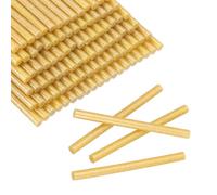 sourcing map 100 mini stick di colla a caldo, 0,8 x 9,9 cm, per pistola per colla a caldo, striscia adesiva per fai da te, sigillatura, riparazione, decorazione festival, glitter oro
