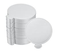 sourcing map 100 mini vassoi rotondi per torte, mousse e torte, basi rotonde per cupcake, torte, pasticcini, dessert (argento)