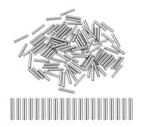 sourcing map 100 perni cilindrici in acciaio, 2 mm x 11 mm, per mensole, supporti per mensole, elementi di fissaggio, picchetti in metallo, tolleranza +/- 0,02 mm, tonalità argento