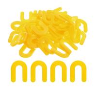 sourcing map 100 Pezzi Distanziatori per Piastrelle a Ferro di Cavallo 5mm 3/16 Pollici Forma a U Plastica Parete Pavimento Distanziatori per Piastrelle per Livellamento Piastrelle, Giallo
