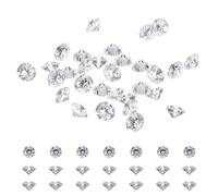 sourcing map 100 pietre di zirconia cubica 3A, 2,5 mm, a taglio rotondo, per la creazione di gioielli, orecchini fai da te, collane, trasparenti