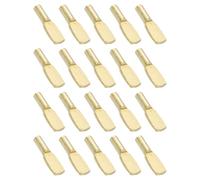 sourcing map 100 pioli di supporto per mensole, a forma di cucchiaio da 6 mm, perni di supporto in metallo per armadietti da cucina e librerie (oro)
