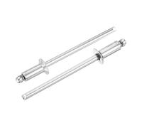 sourcing map 100 rivetti ciechi svasati in acciaio inox 304 da 1/8" x 5/16", rivetti ciechi a estremità aperta, per fai da te, lamiera, riparazioni automobilistiche, mobili, barche e lavori di