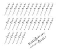 sourcing map 100 rivetti in alluminio con testa grande, 3/16 "x 13/16", rivetti ciechi multi-grip per riparazioni automobilistiche, kayak, barche, edifici e contenitori