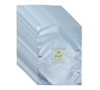 sourcing map 100 sacchetti antistatici da 16 x 23,1 cm, con apertura superiore, con etichette per hard disk, HDD, SSD, dispositivi elettronici, schede madri, grigio argento