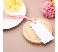 sourcing map 100 segnaposto vuoti per matrimoni, con nastro di raso, 4,9 x 8,9 cm, per cene, banchetti, compleanni, Natale, feste, forniture per tavoli, colore: oro rosa